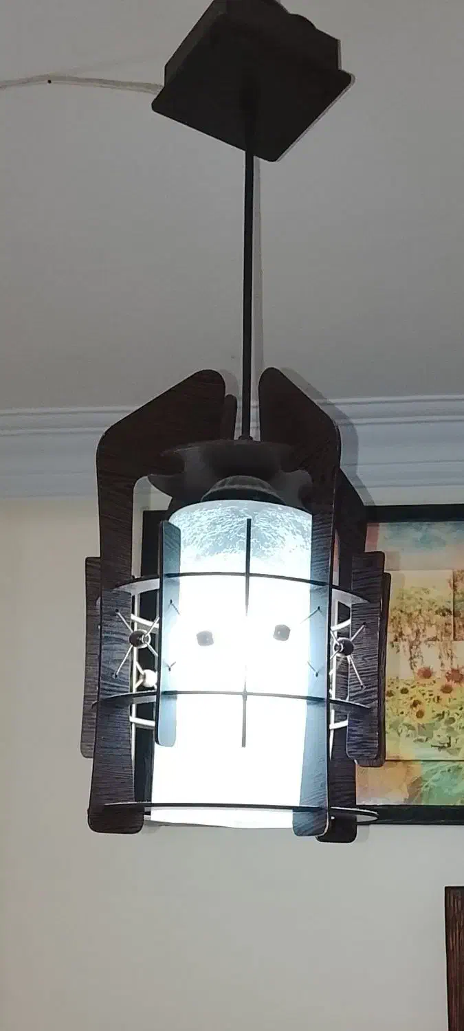 لوستر چوبی|لوستر و چراغ آویز|تهران, پاسداران|دیوار