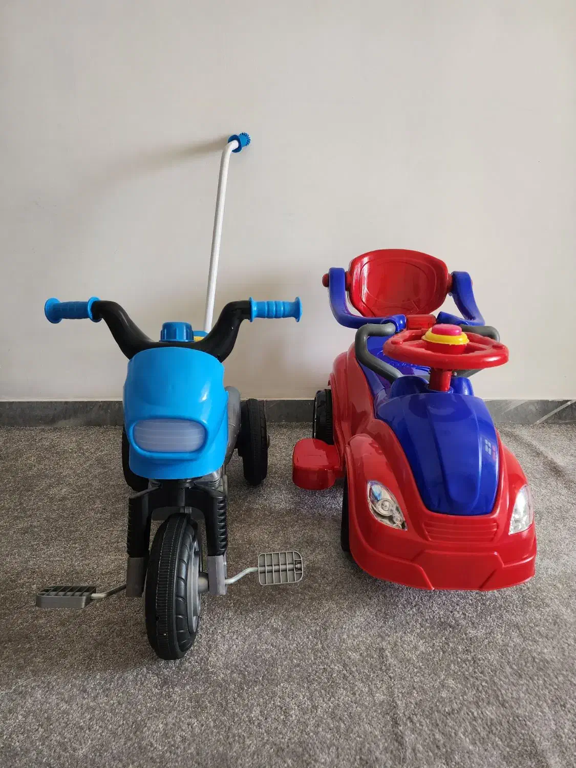 سه چرخه با دسته هدایت مادر|دوچرخه، اسکیت، اسکوتر|بوشهر, |دیوار