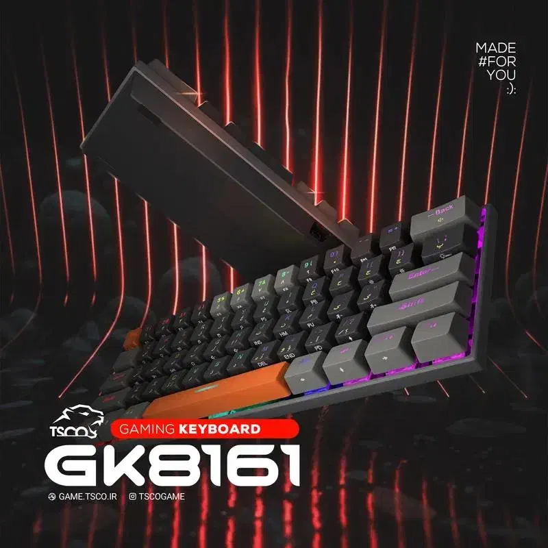کیبورد بی سیم مکانیکال تسکو مدل GK 8161|قطعات و لوازم جانبی رایانه|ارومیه, |دیوار