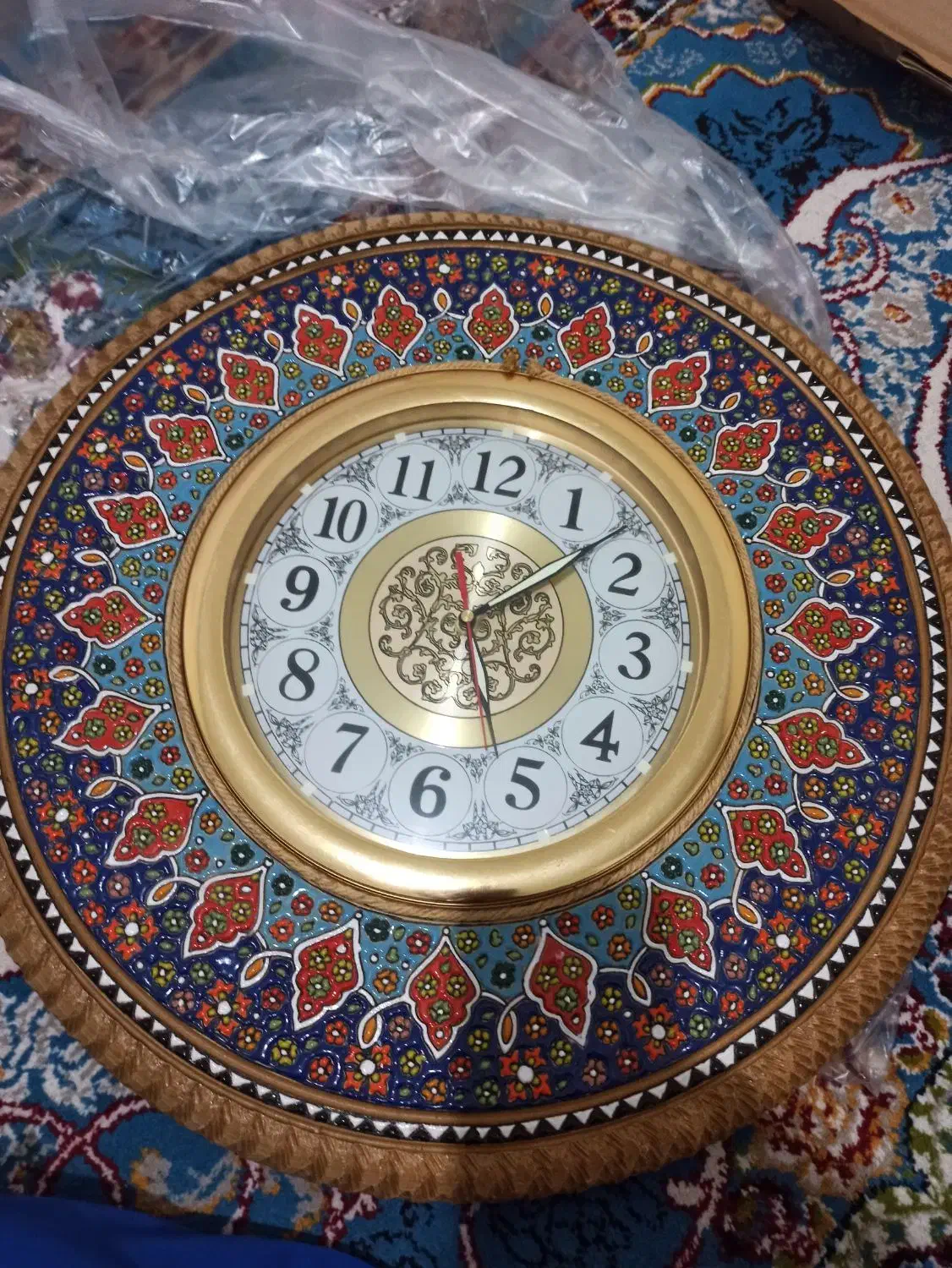 ساعت دیواری میناکاری نو شب نما|ساعت دیواری و تزئینی|تهران, قیام|دیوار
