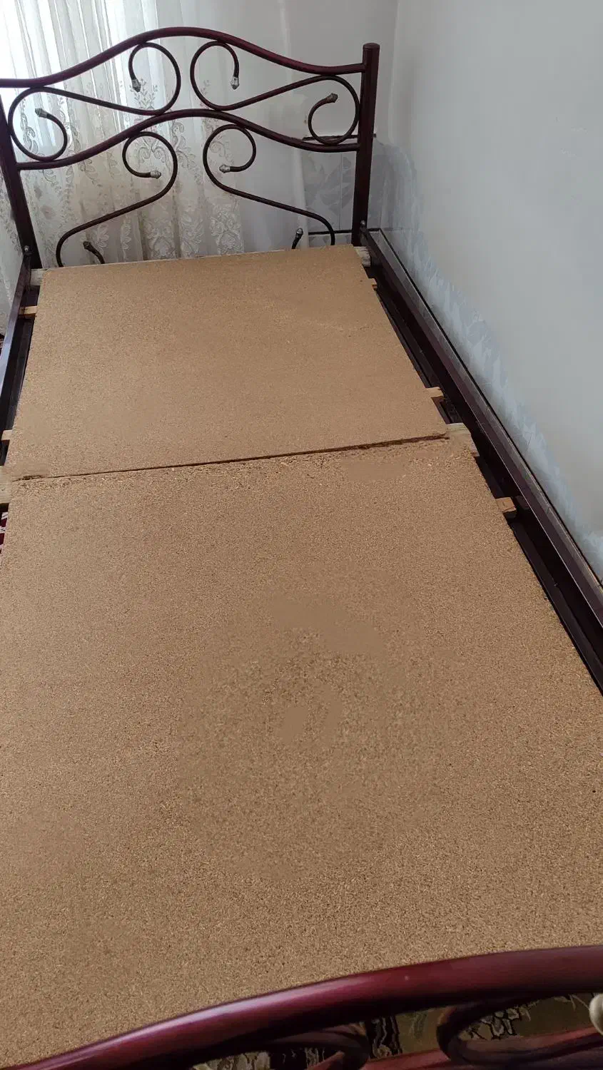 تخت خواب یک نفره فلزی|تخت و سرویس خواب|اقلید, |دیوار