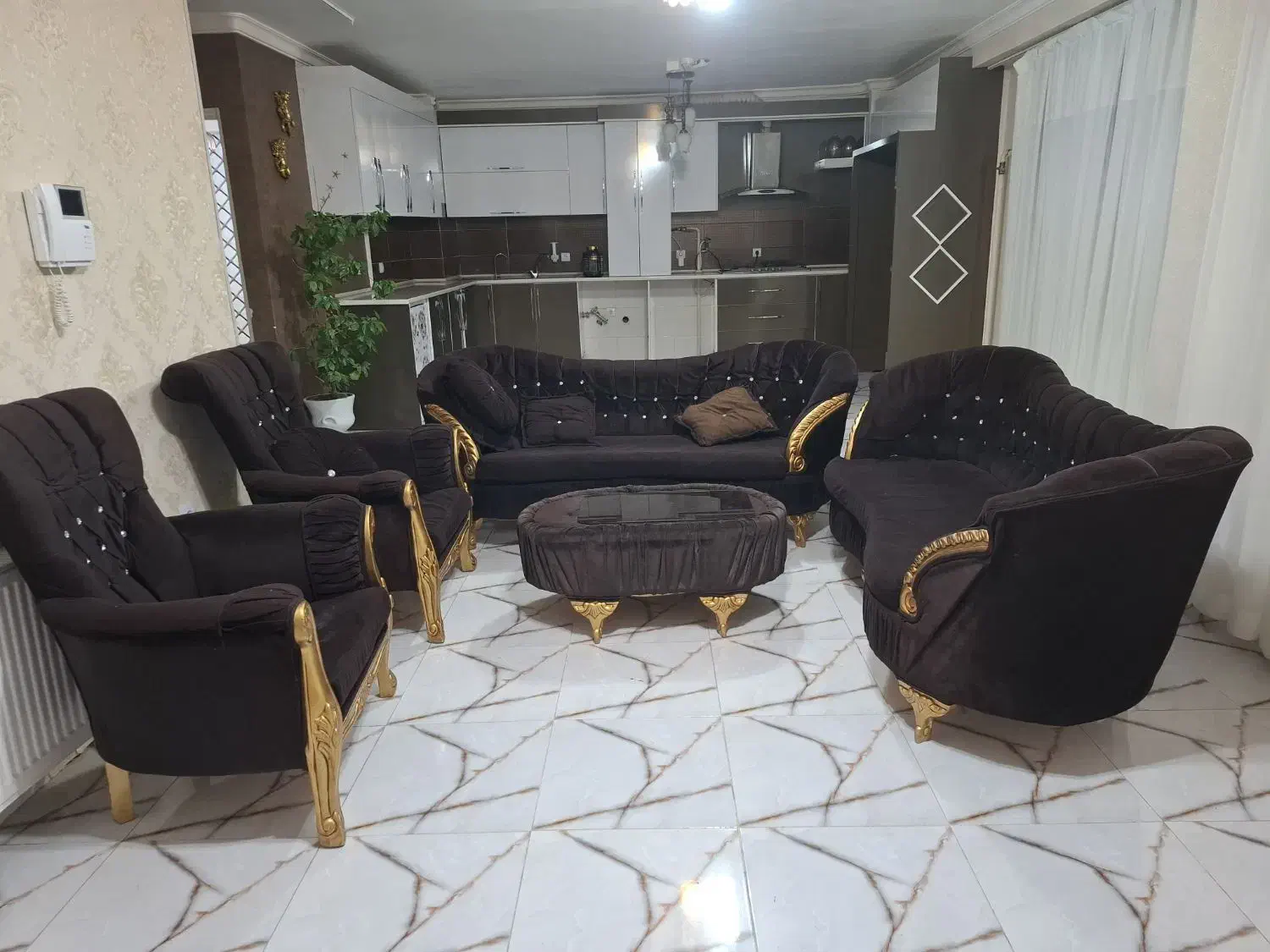 مبل هشت نفره|مبلمان خانگی و میز عسلی|سهند, |دیوار