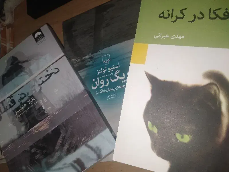 کتاب دختری در قطار و ریگ روان و کافکا در کرانه|کتاب و مجله ادبی|قم, نیروگاه|دیوار