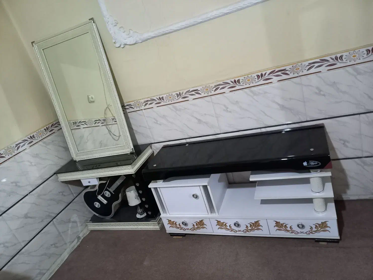 میز تی وی آینه ومیز|میز تلویزیون|الوند, |دیوار