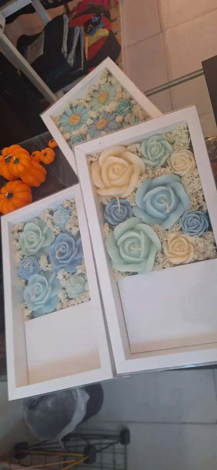 پک کادویی شمع کار دست|صنایع دستی و سایر لوازم تزئینی|پرند, فاز ۶|دیوار