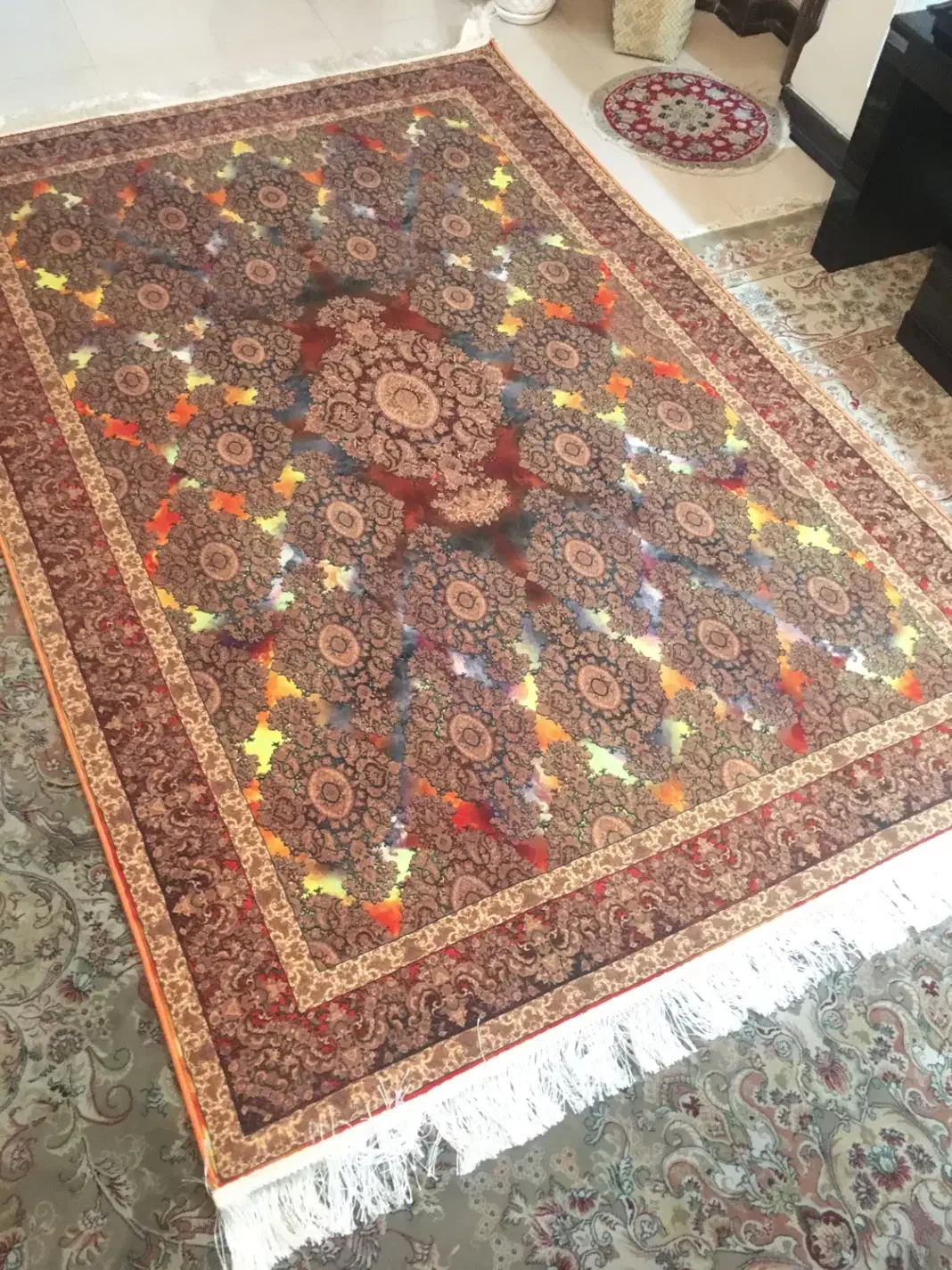 فرش ماشینی ۴ متری طرح مدرن کاملا نو|فرش|تهران, کاشانک|دیوار