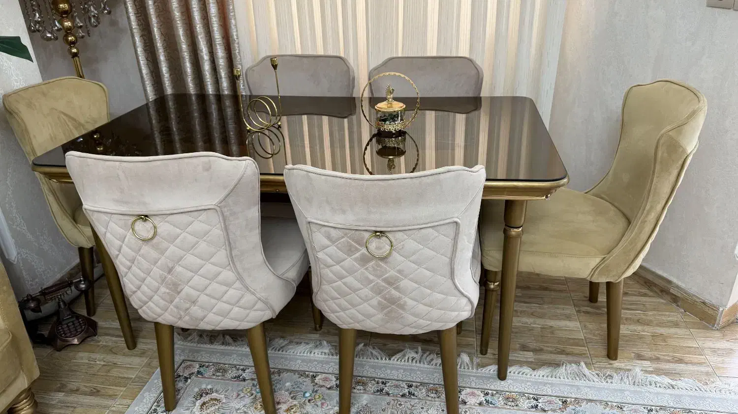 میزناهارخوری ۶ نفره|میز و صندلی غذاخوری|رشت, استادسرا|دیوار