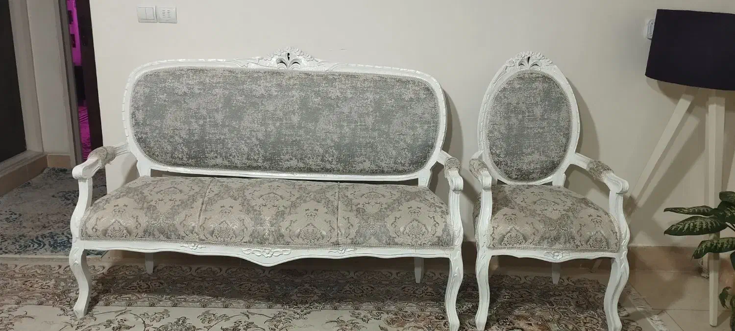 مبلمان سلطنتی ۹نفره|مبلمان خانگی و میز عسلی|خمین, |دیوار