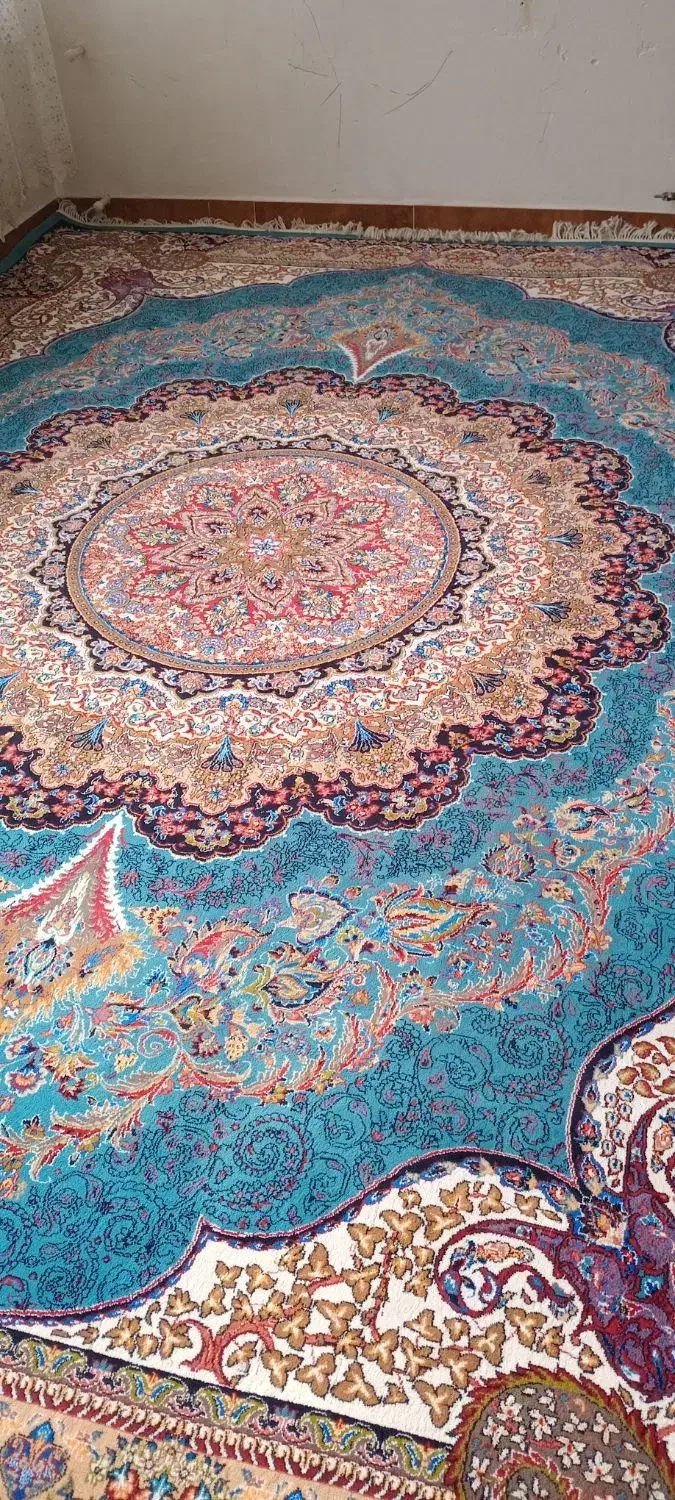 یک جفت فرش ماشینی رنگ آبی|فرش|تهران, آذری|دیوار