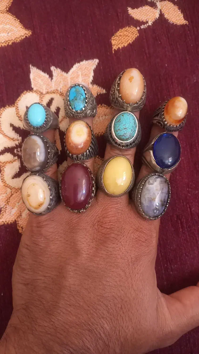 انگشتر نقره عیار پایین|بدلیجات|یزد, |دیوار