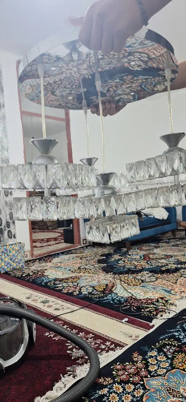 لوستر آشپزخانه ۴ شعله|لوستر و چراغ آویز|اسلام‌‌آباد غرب, |دیوار