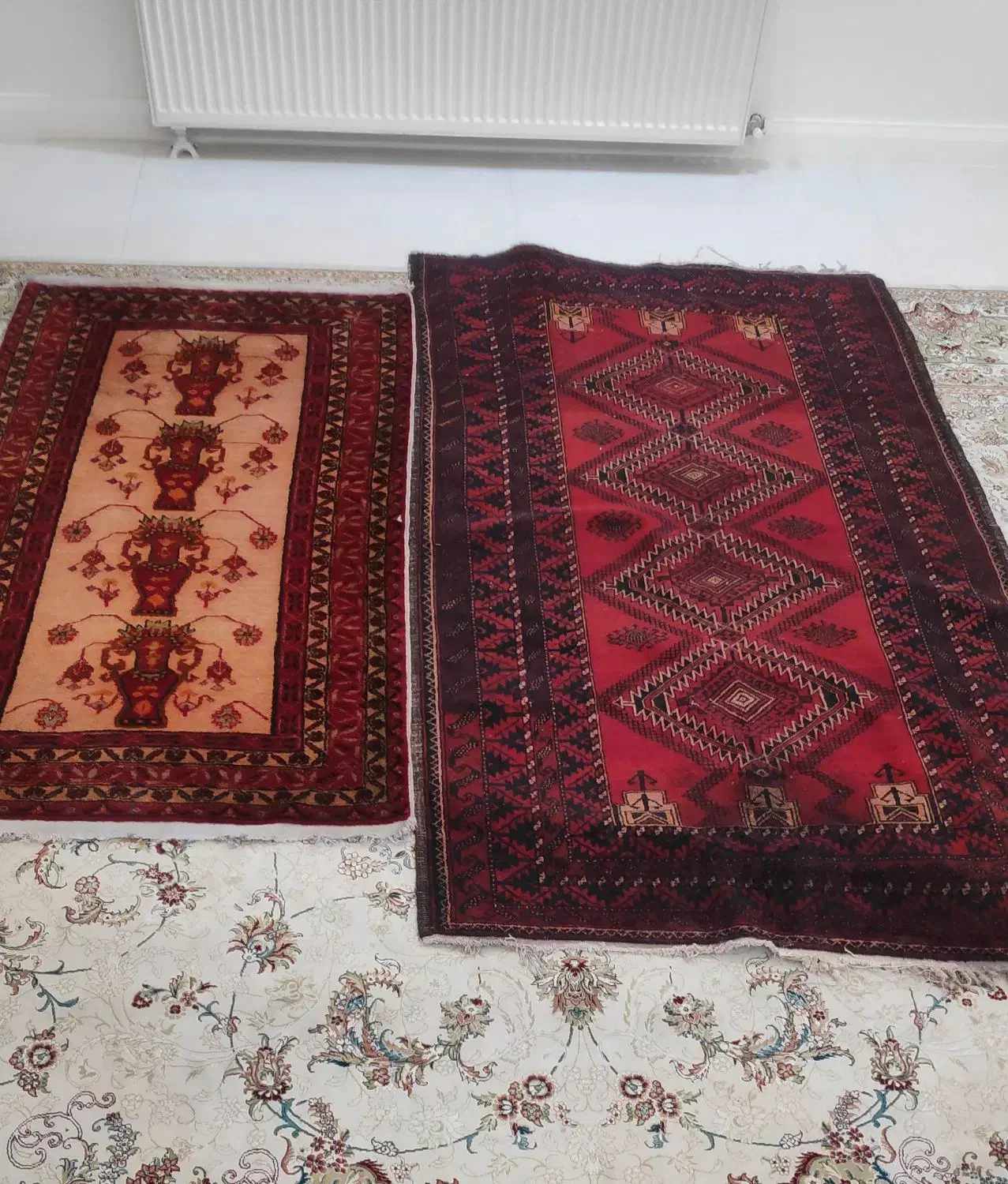 قالیچه دست باف ۲ عدد با هم|فرش|مشهد, سید رضی|دیوار