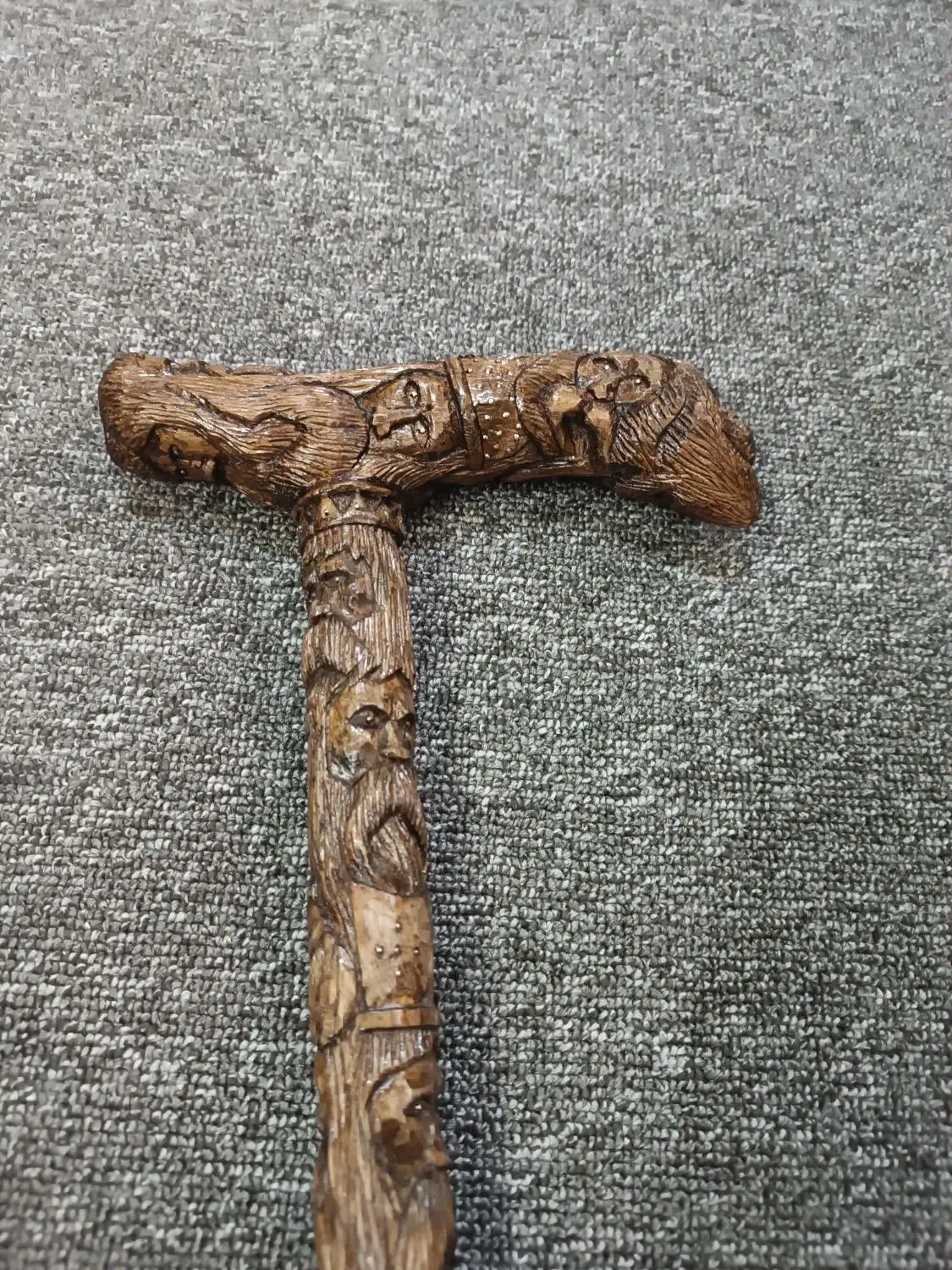 عصای چوبی کار دست|کلکسیون اشیاء عتیقه|اصفهان, بهارستان|دیوار