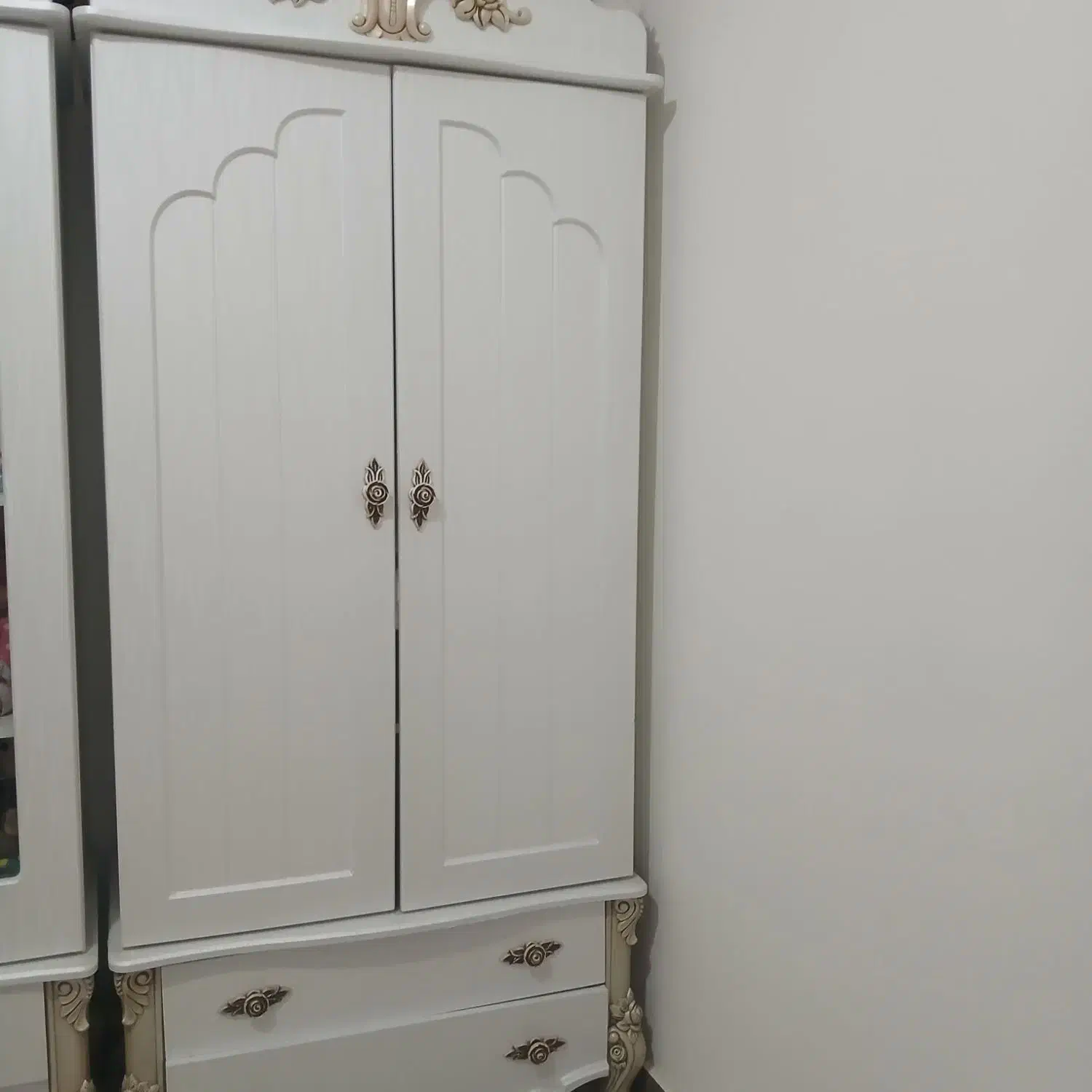 تخت و کمد کودک نوجوان ست کامل درحدنو|تخت و سرویس خواب|هشتگرد, مدرس|دیوار