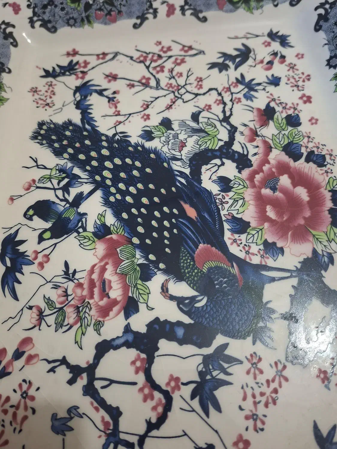 دیس آنتیک قدیمی طرح طاووس Max|ظروف سرو و پذیرایی|تهران, زرکش|دیوار