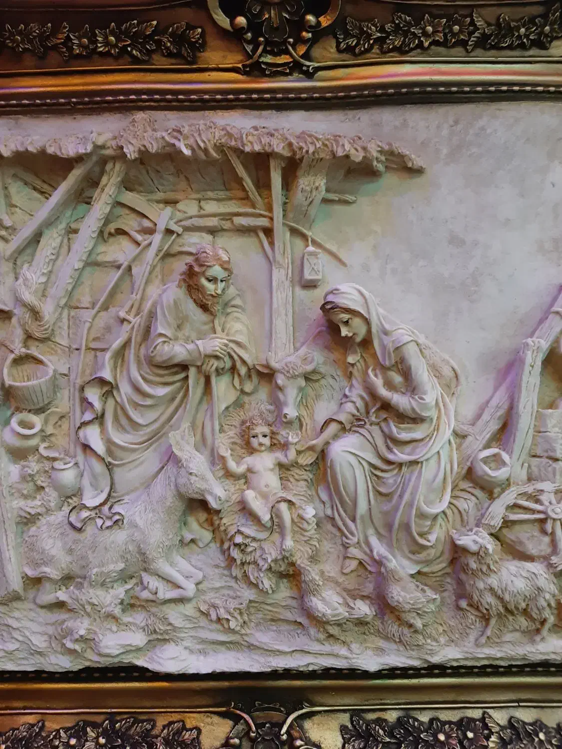 تابلو برجسته تولد مسیح|تابلو، نقاشی، عکس|تهران, خواجه نظام الملک|دیوار