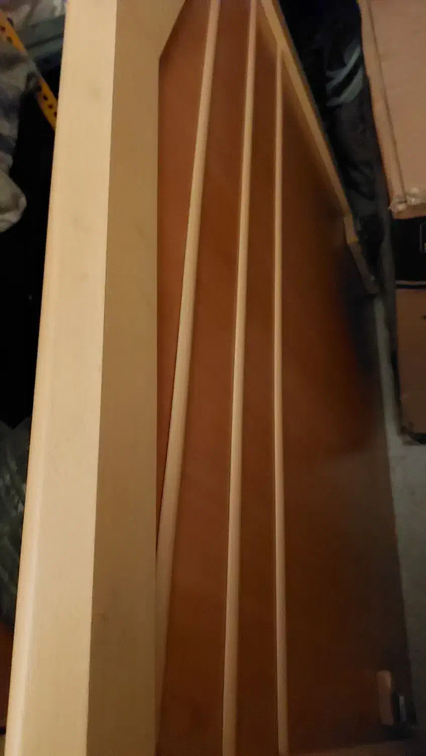 تخت یک نفره ی چوبی سفارشی ساز، کار کرده ،دو کشو|تخت و سرویس خواب|رشت, لاکانی|دیوار