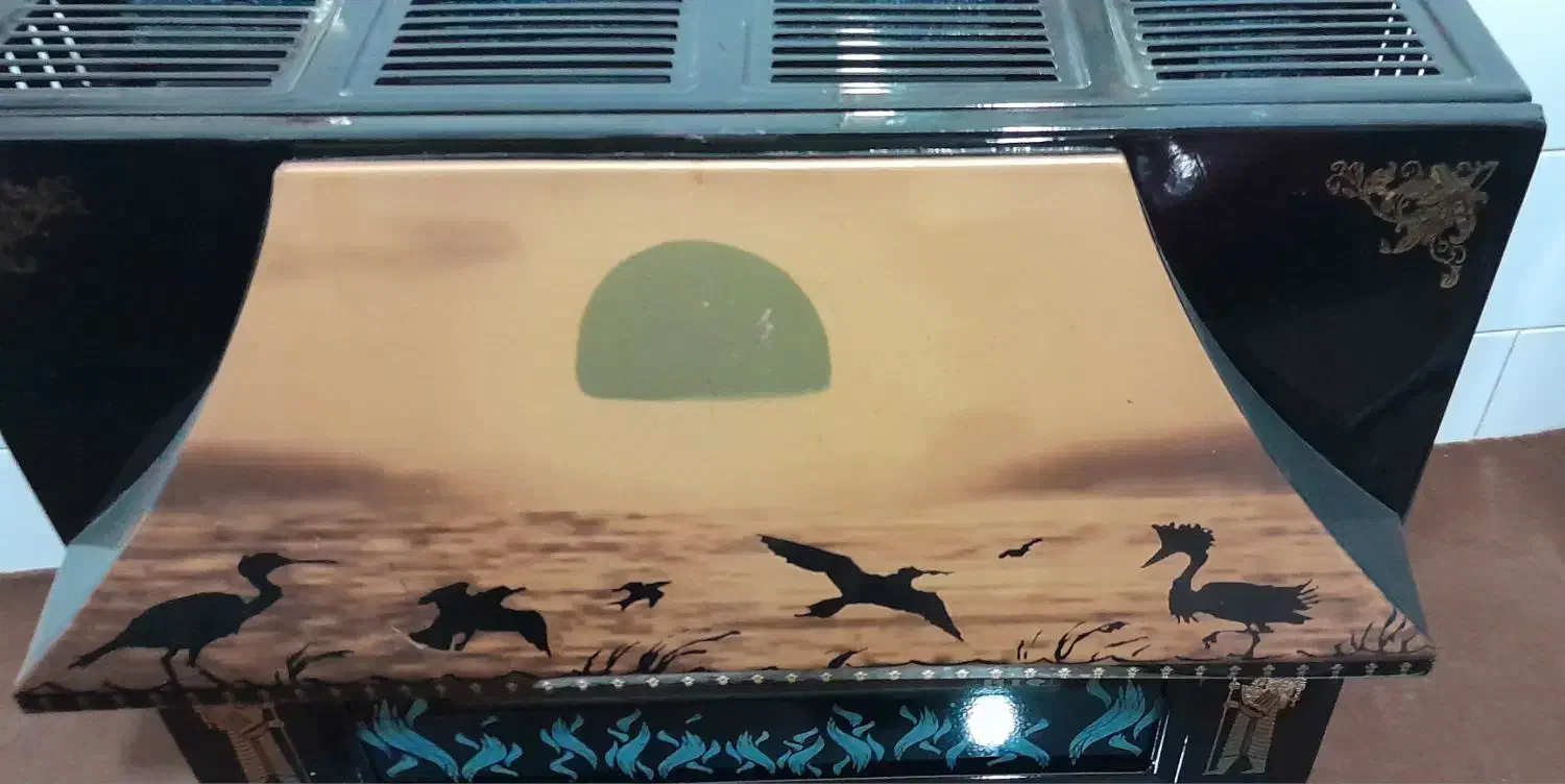 بخاری طرح شومینه|بخاری، هیتر، شومینه|بروجن, |دیوار