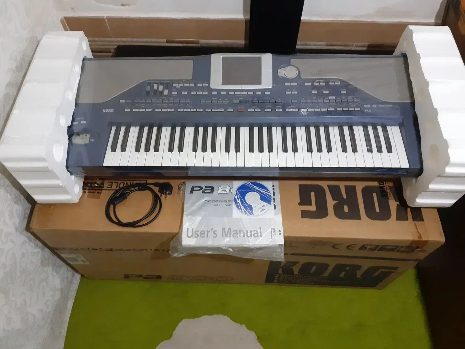 اُرگ Pa800 کد ۶۰۳ رم 64 با کیف کارتن|پیانو، کیبورد، آکاردئون|ساری, |دیوار