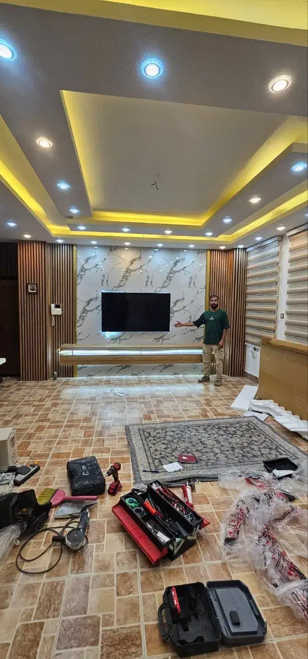 تی وی وال میز تی وی tvوال بوشهر چغادک|مصالح و تجهیزات ساختمان|چغادک, |دیوار