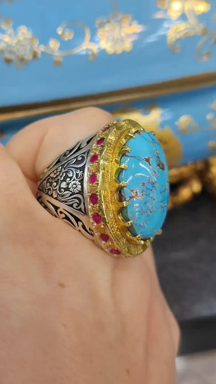 انگشتر فوق کلکسیونی نیشابور تمام مغز|جواهرات|مشهد, امام رضا (ع)|دیوار