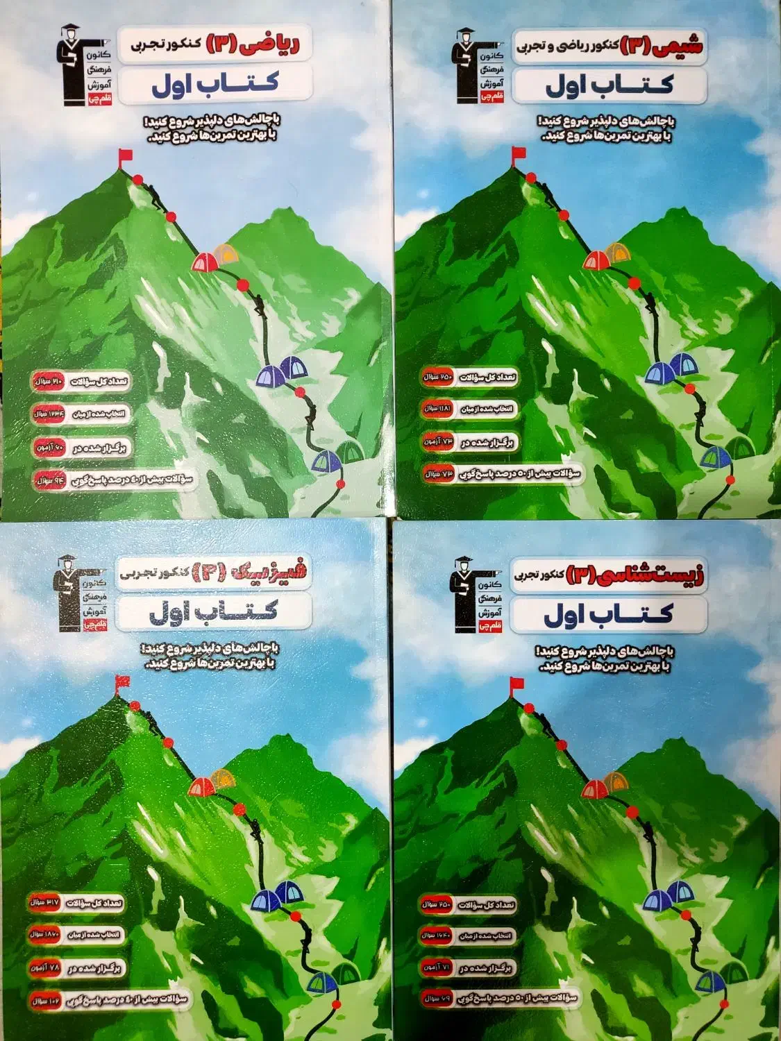 کتاب تست زیست و ریاضی و فیزیک شیمی دوازدهم (قلمچی)|کتاب و مجله آموزشی|اصفهان, سلطان‌آباد|دیوار