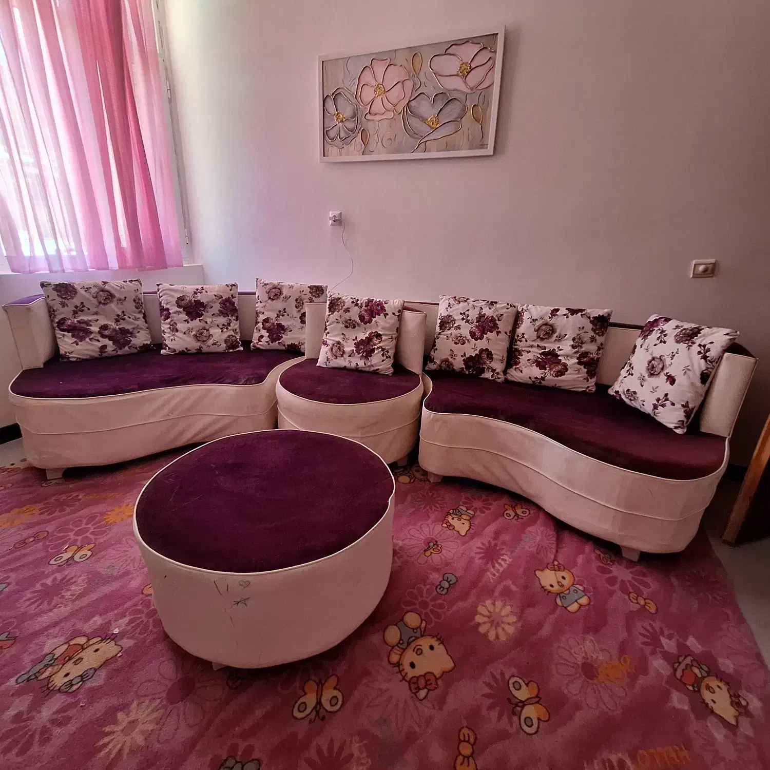 مبل تی وی رووم و دورهمی هفت نفره|مبلمان خانگی و میز عسلی|سیرجان, |دیوار