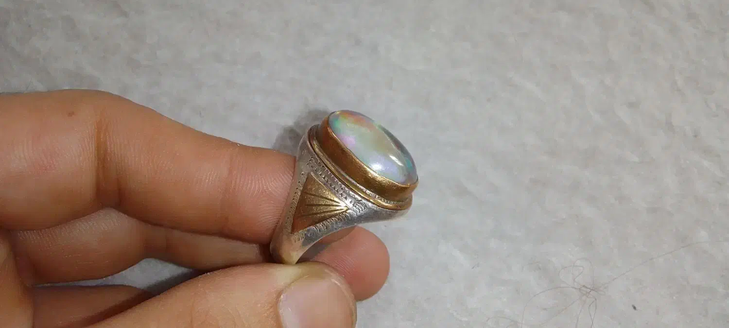 انگشتر نقره درشت و قدیمی|جواهرات|سمنان, |دیوار