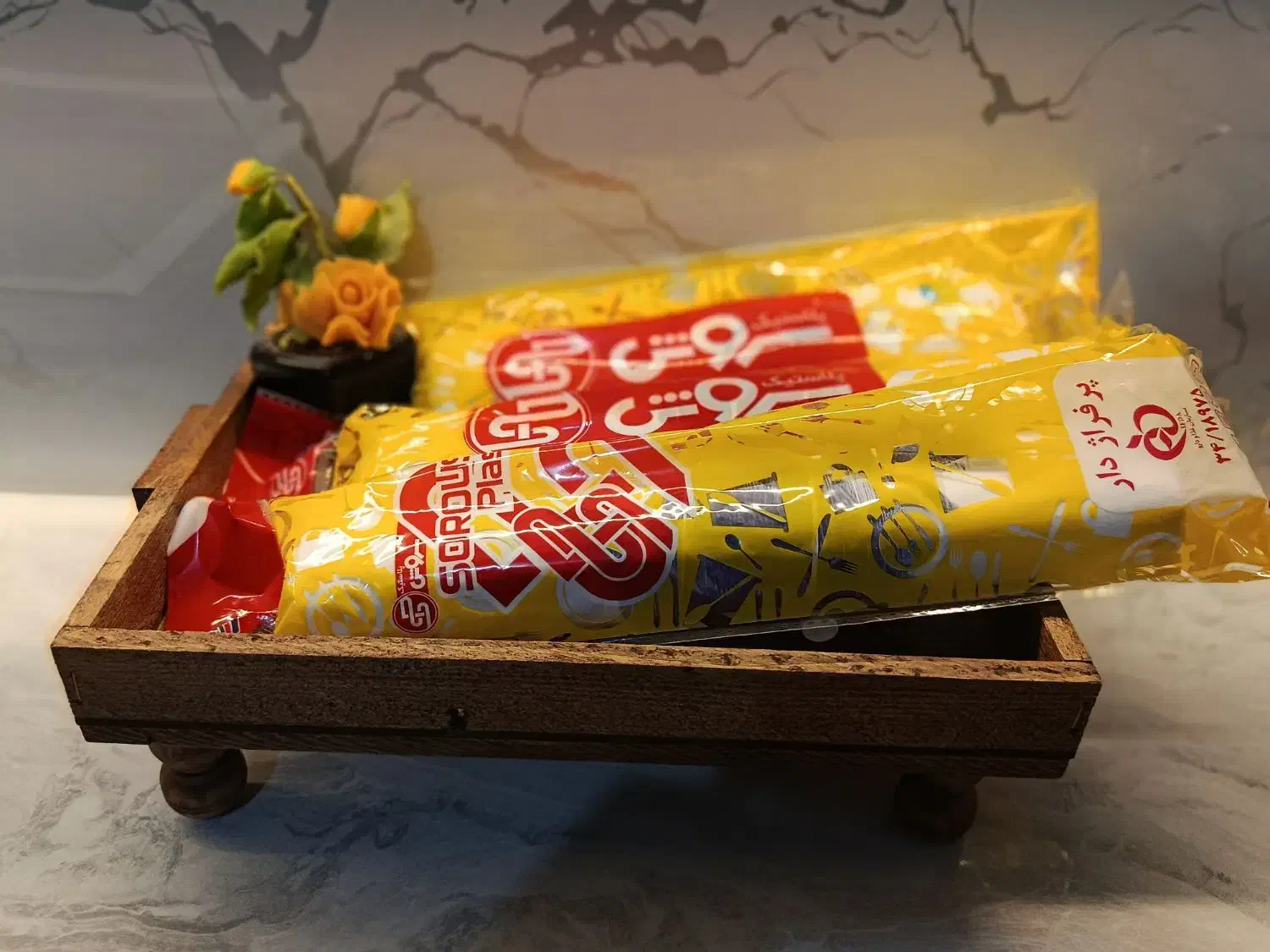 لفاف بسته بندی سفره|ظروف نگهدارنده، پلاستیکی، یکبارمصرف|قم, بلوار امین و ساحلی|دیوار