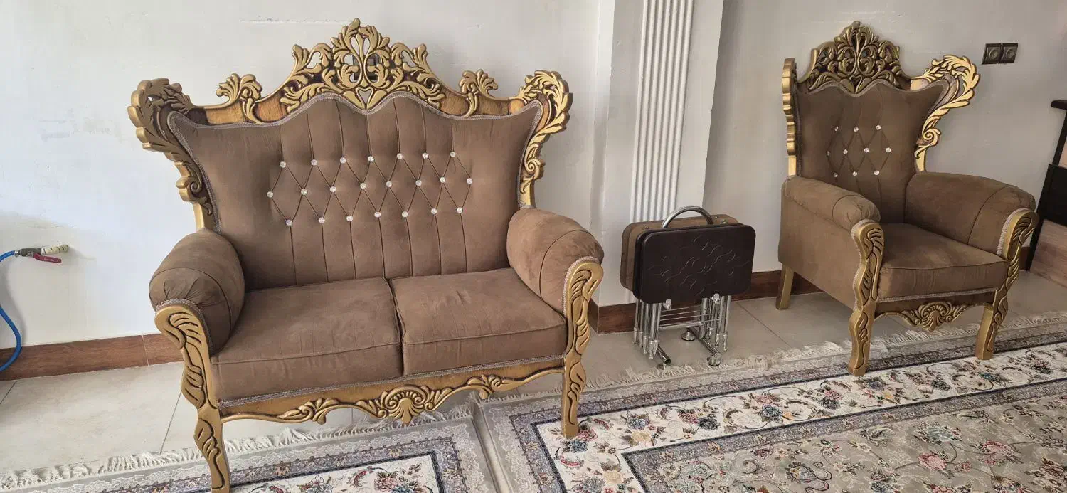 مبل سلطنتی|مبلمان خانگی و میز عسلی|لردگان, |دیوار