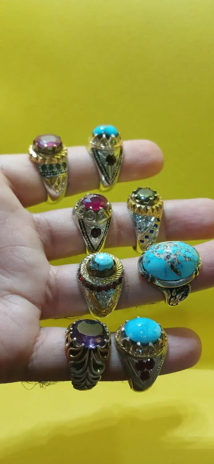 انگشتر فیروزه نیشابور و انگشتر باباقوری|جواهرات|مشهد, جانباز|دیوار