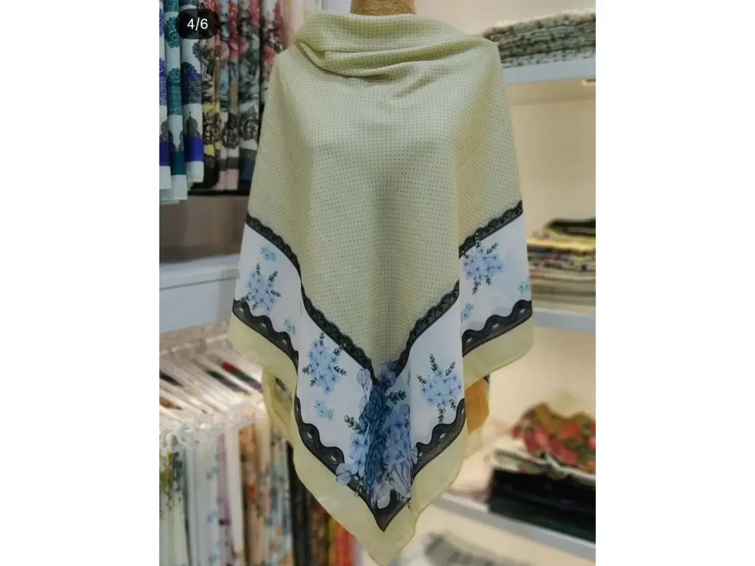 روسری زیبا با طرحهای خاص و رنگهای ملایم|لباس|گنبد کاووس, |دیوار