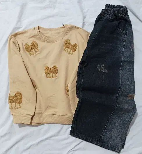 دورس وشلوار لی دخترانه|کفش و لباس بچه|قم, شهرک مهدیه (مدرس)|دیوار