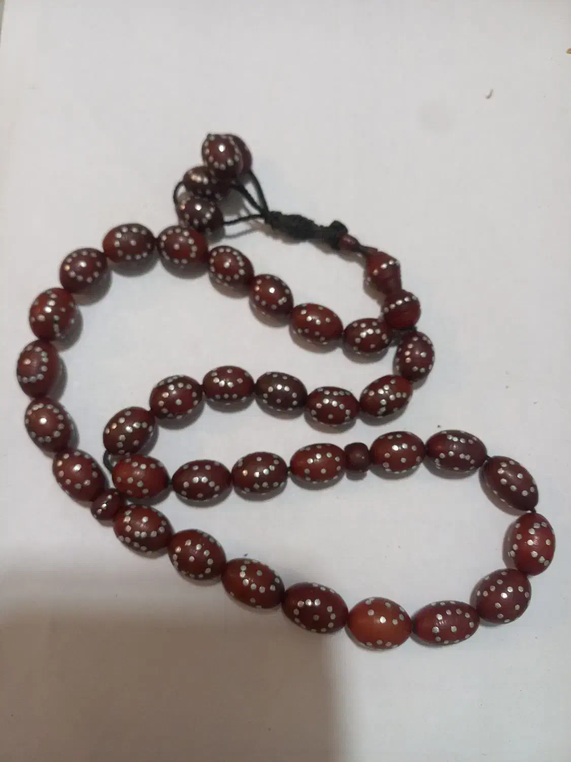 تسبیح زندان بافت نقره کوب|کلکسیون اشیاء عتیقه|فولادشهر, مسکن مهر فولادشهر|دیوار