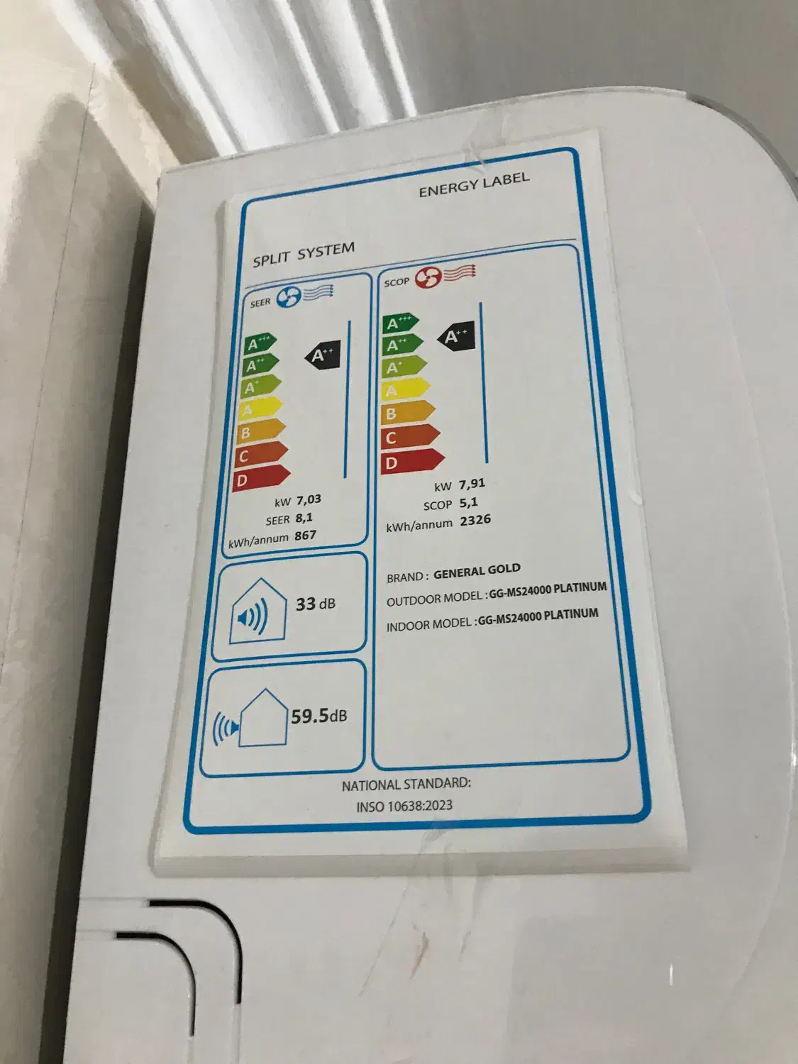 کولر گازی GGms24000|کولر گازی و فنکوئل|ارومیه, |دیوار