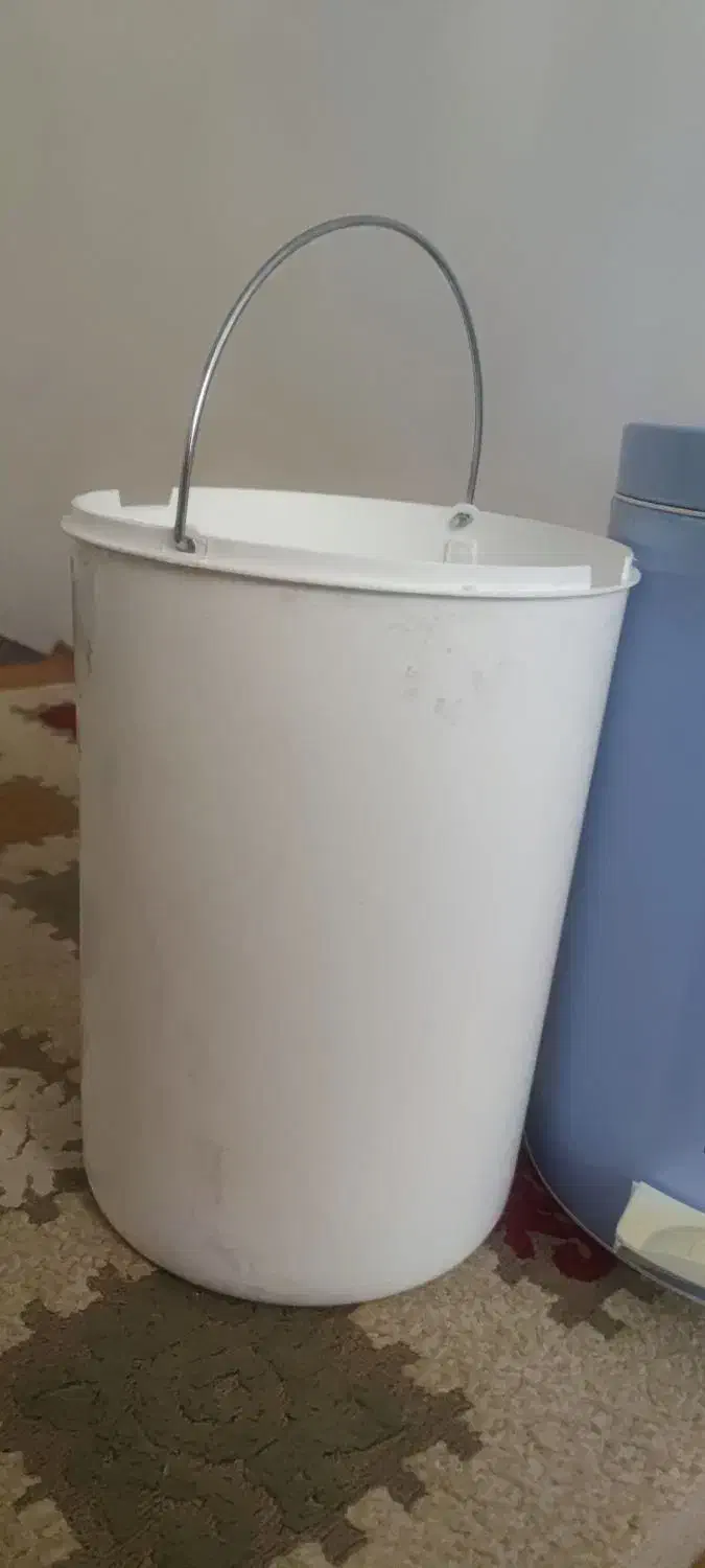 سطل اشغال یاسطل برنج پدال دارفلزی دوتیکه|لوازم نظافت|تبریز, |دیوار