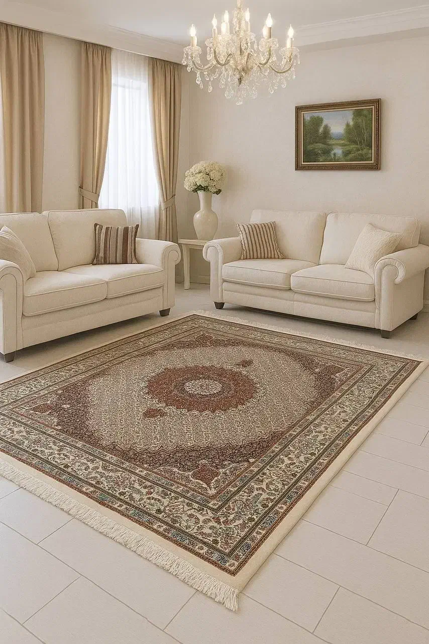 فرش دستباف (بساک) فرشتو با خونت ست کن|فرش|مشکین‌دشت, |دیوار