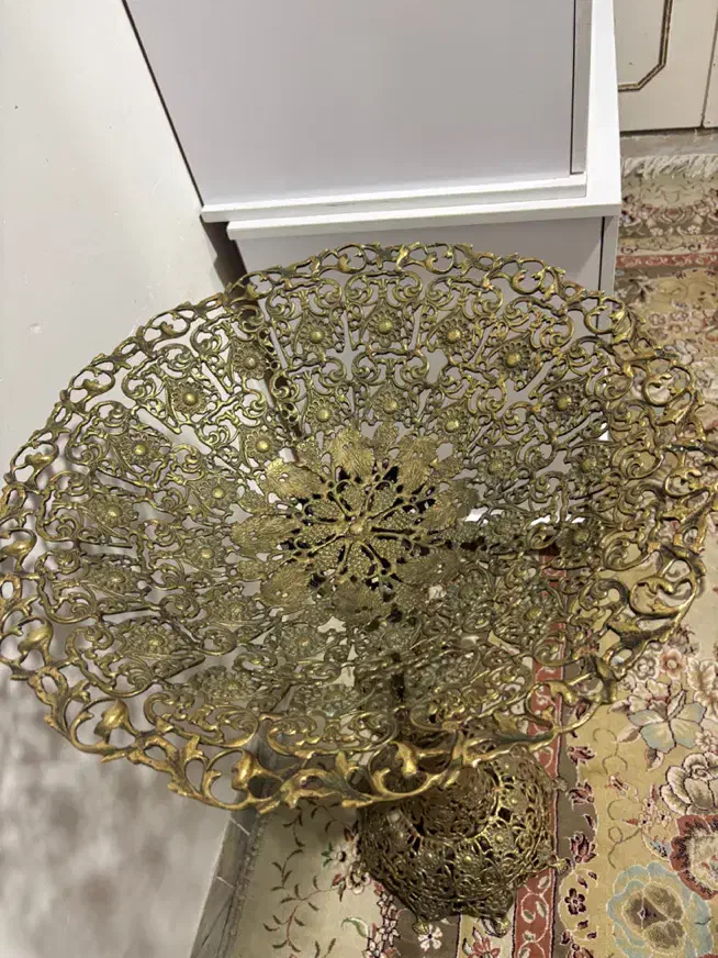 میوه خوری پایه دار برنز|ظروف سرو و پذیرایی|قم, حنیف نژاد|دیوار