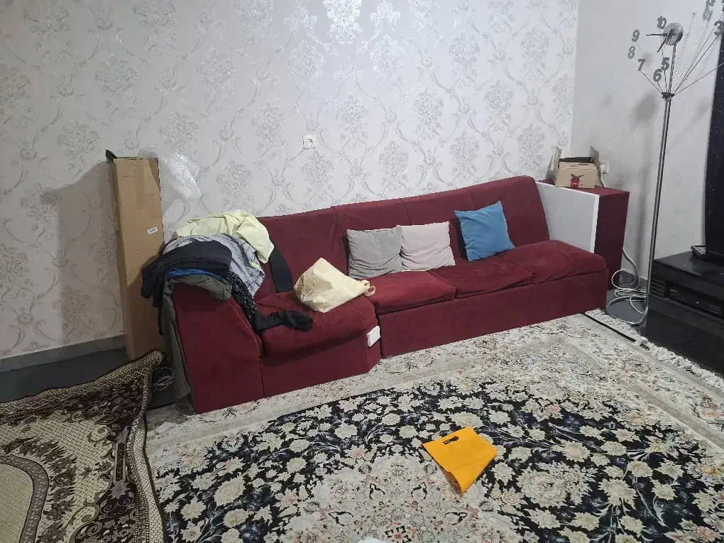 مبل و کاناپه 7 نفره قرمز رنگ|مبلمان خانگی و میز عسلی|آبادان, |دیوار