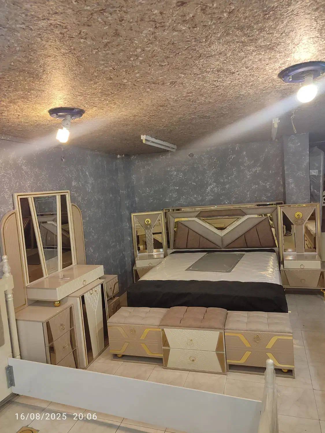 تخت خواب دو نفره|تخت و سرویس خواب|شوشتر, |دیوار