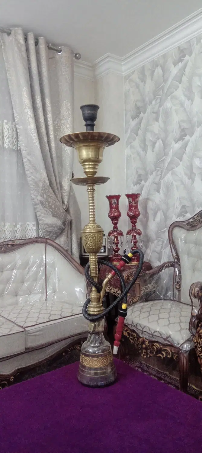 قلیان عربی تنه برنجی اعلا|صنایع دستی و سایر لوازم تزئینی|تهران, سلیمانی|دیوار