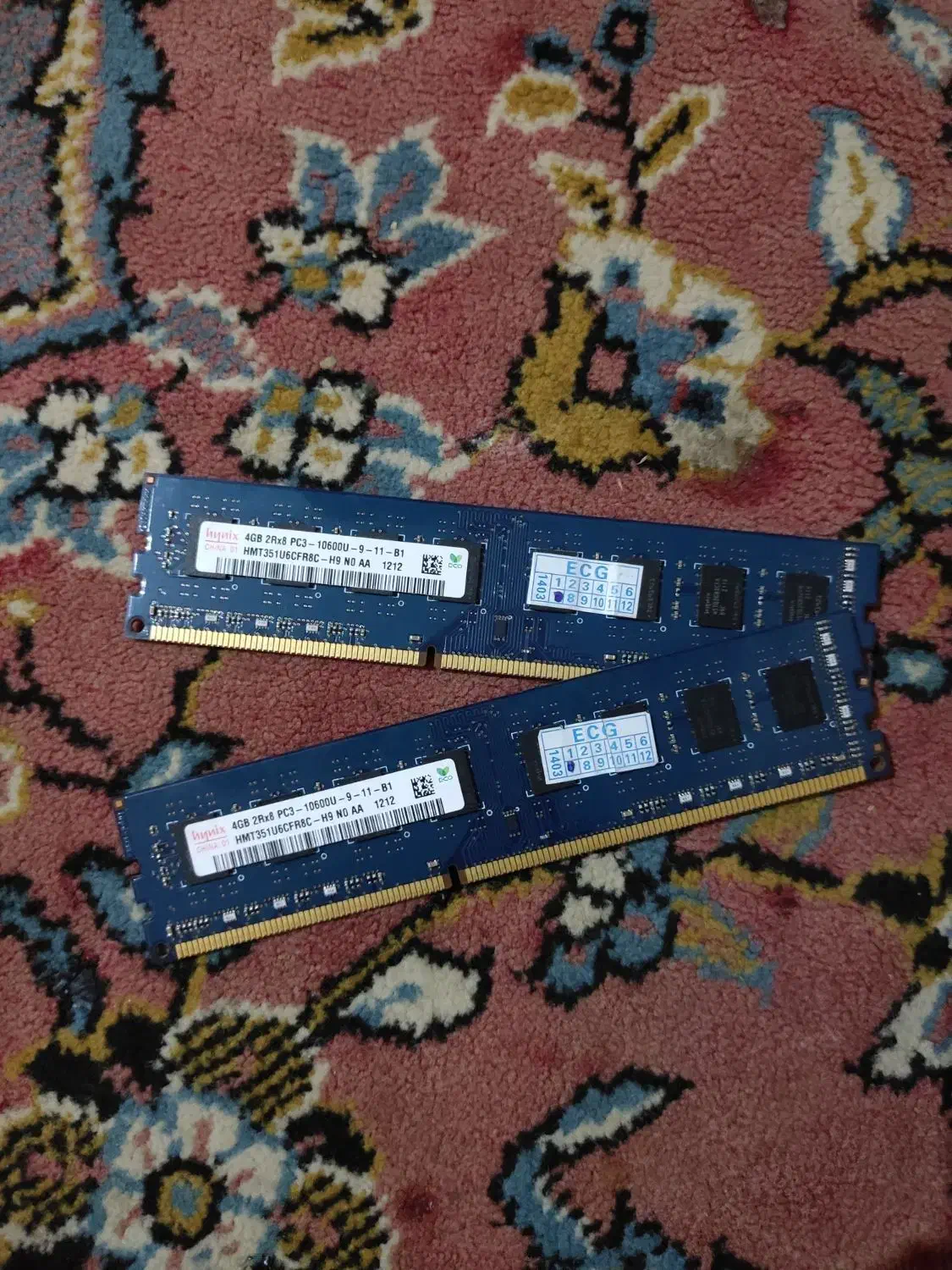 2عدد رم 4گیگ DDR3|قطعات و لوازم جانبی رایانه|زاهدان, |دیوار