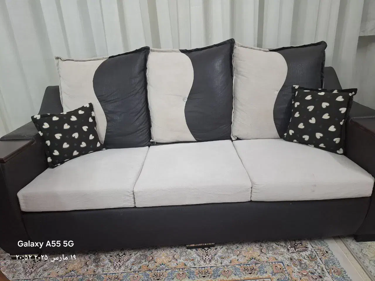 مبلمان راحتی نیم ست|مبلمان خانگی و میز عسلی|قم, باجک یک|دیوار