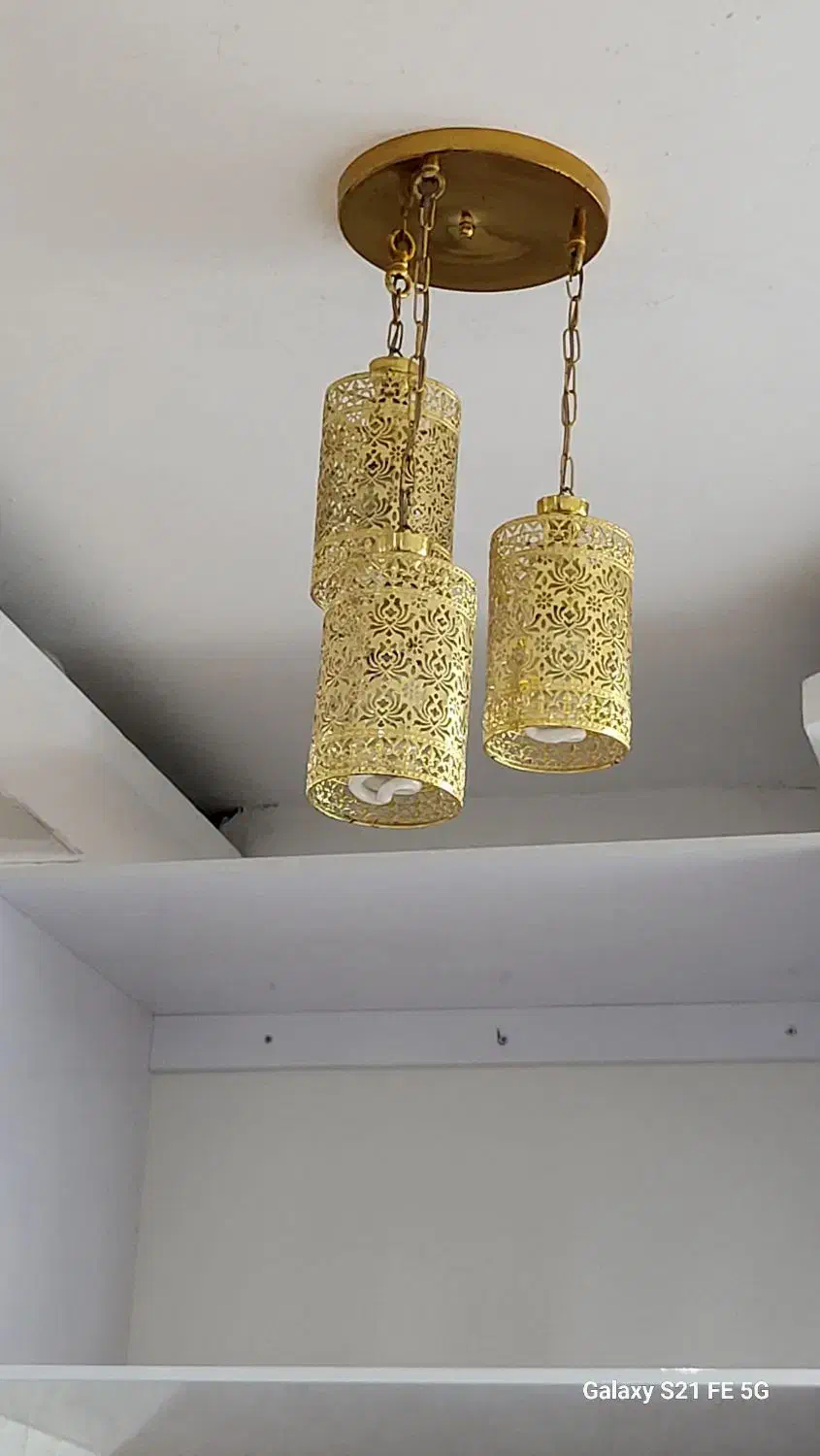 سه عدد لو ستر تکی دوعدد لوستر دوتایی|لوستر و چراغ آویز|آبادان, |دیوار