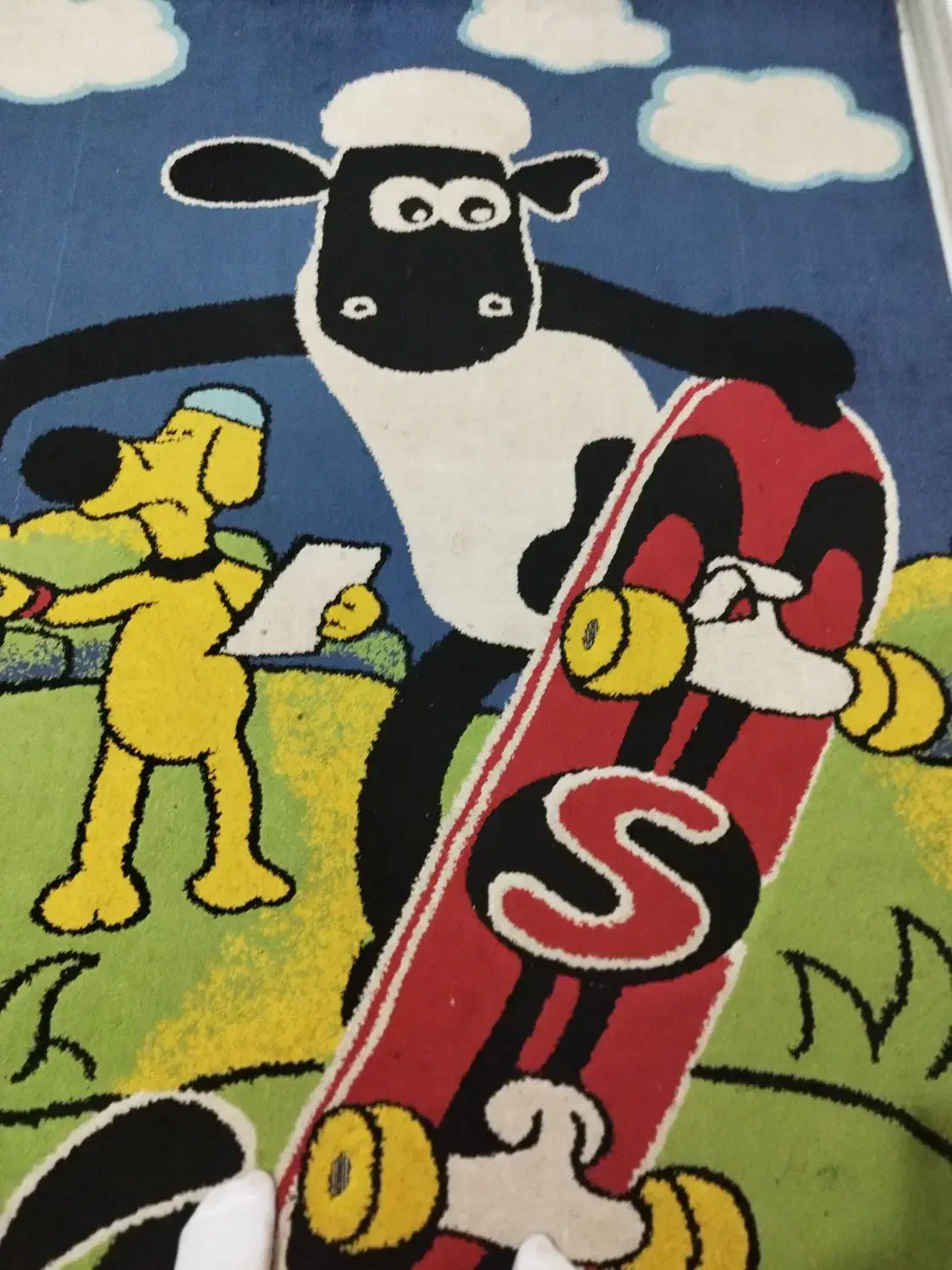 گلیم فرش بره ناقولا|گلیم، جاجیم، گبه|قزوین, |دیوار