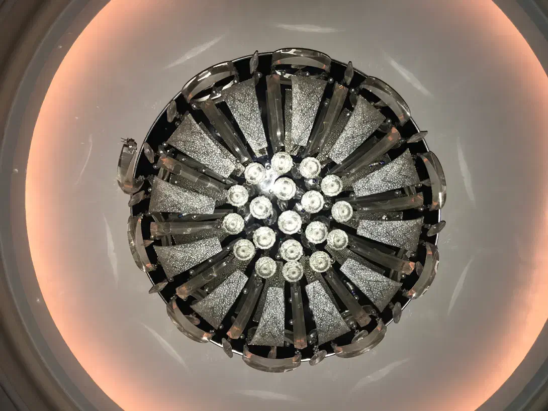 لوستر کنترل دار چندحالته سایزیزرگ قطر ۷۰سانت|لوستر و چراغ آویز|فردیس, قریشی|دیوار