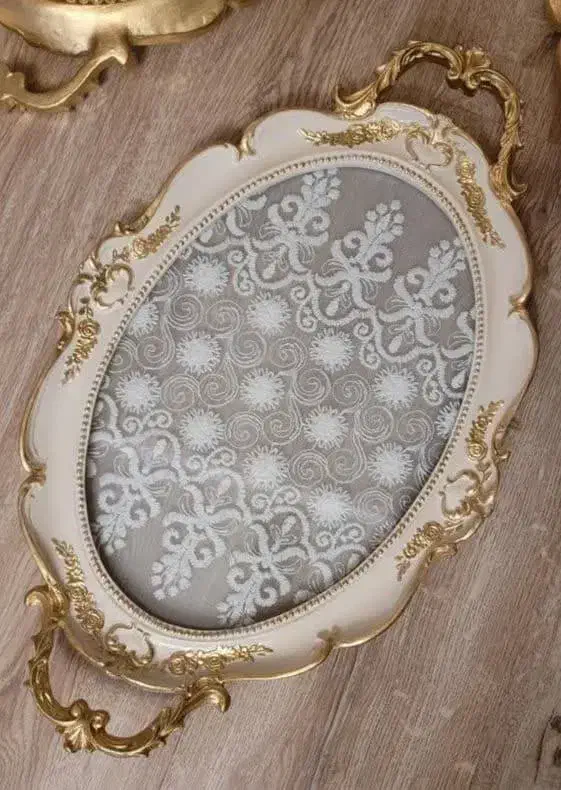 سینی کف دانتل|ظروف سرو و پذیرایی|مراغه, |دیوار