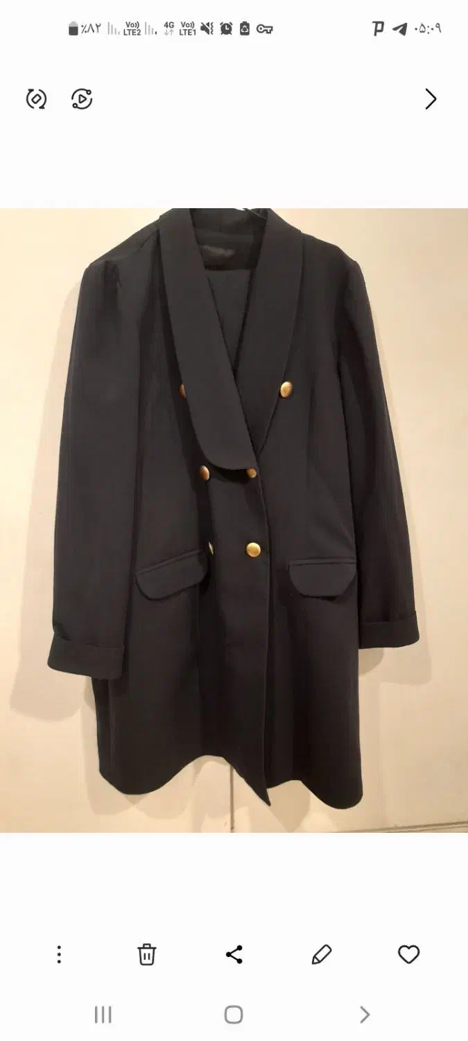 کت و شلوار سرمه ای نو نو اصلا استفاده نشده|لباس|دوگنبدان, |دیوار