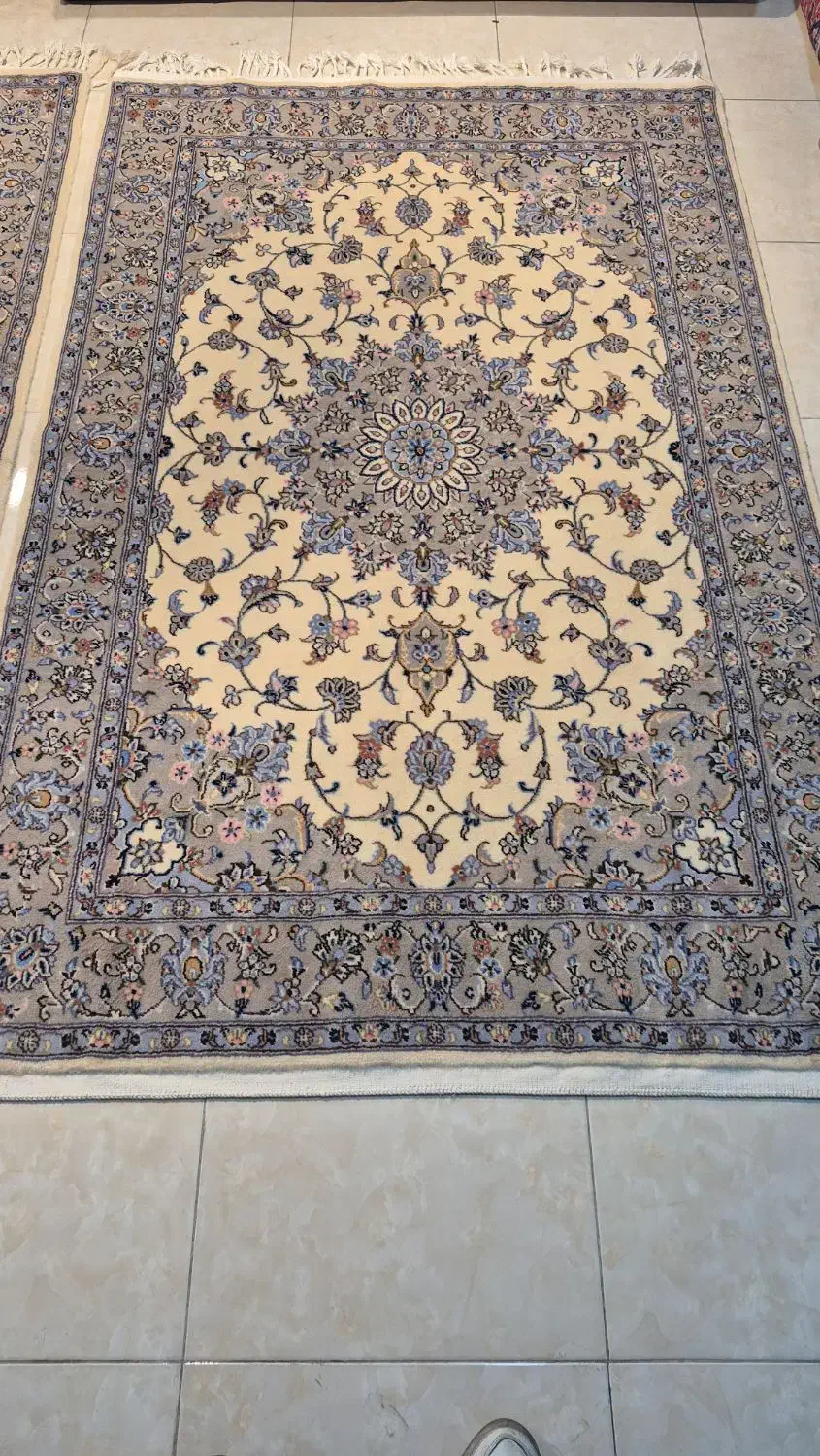 یک جفت فرش قالیچه دستباف کاشان|فرش|کرج, برغان|دیوار