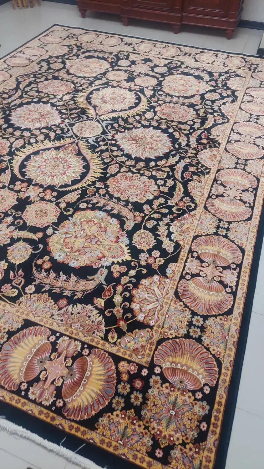 جفت فرش ۹ متری ۱۲۰۰ شانه مشهد اردهال|فرش|تهران, فردوس|دیوار